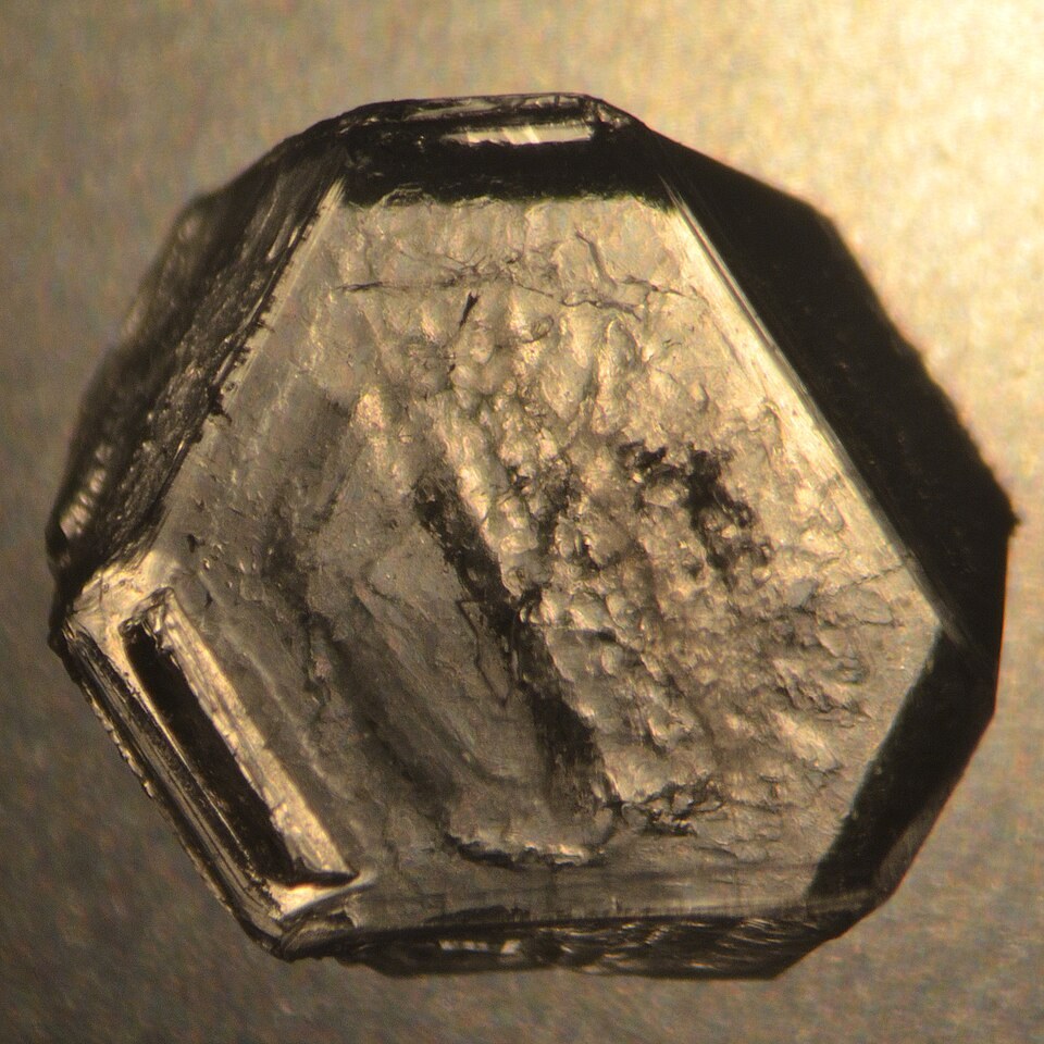A crystal of potassium alum